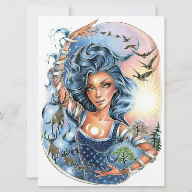 Tides of Time Fantasy Seasons Female Art Card (Vorderseite)
