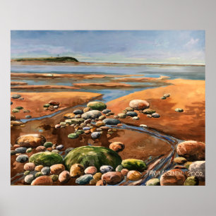 Tides Out Meeresstrand Poster