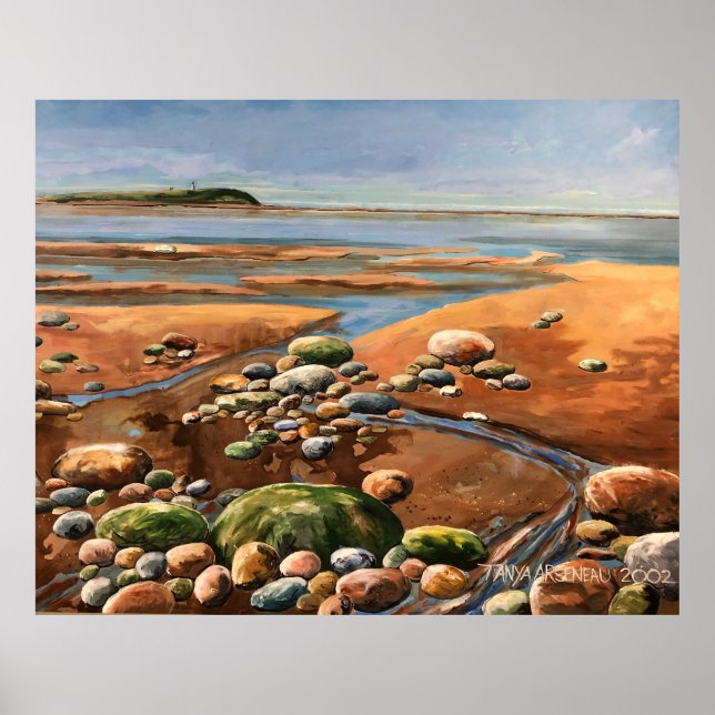 Tides Out Meeresstrand Poster (Vorne)