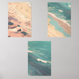 Tide's Whisper: A Boho Shoreline Reverie Bilderwand Sets
