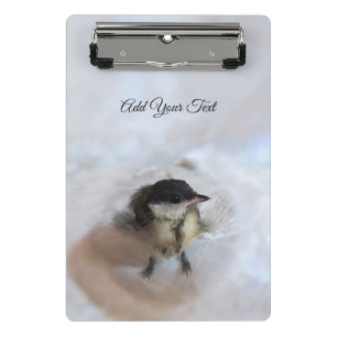 Tidi my Bird the Parus Major Mini Klemmbrett