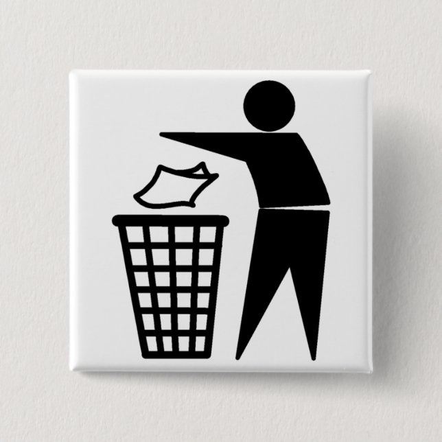 Tidy Man Button (Vorderseite)