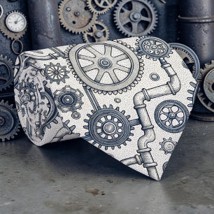 Tie cravate industrielle personnalisée Steampunk