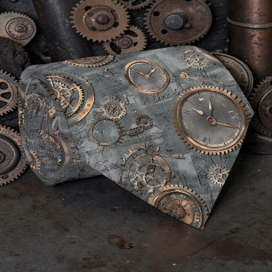 Tie cravate personnalisé Steampunk Industriel