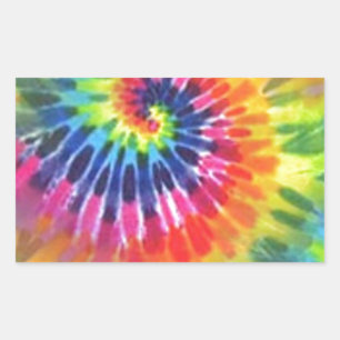 Tie Dye 2 Rechteckiger Aufkleber