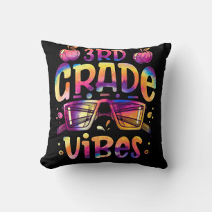 Tie dye 3rd grade vibe Teacher First Day of School Kissen