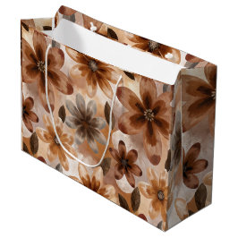 Tie Dye Autumn Floral Große Geschenktüte
