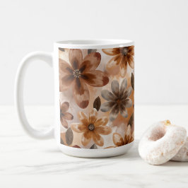 Tie Dye Autumn Floral Kaffeetasse