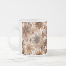 Tie Dye Autumn Floral Mattglastasse
