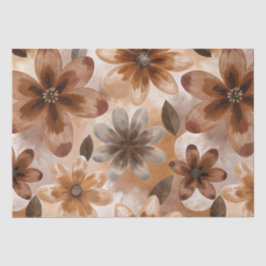 Tie Dye Autumn Floral Seidenpapier
