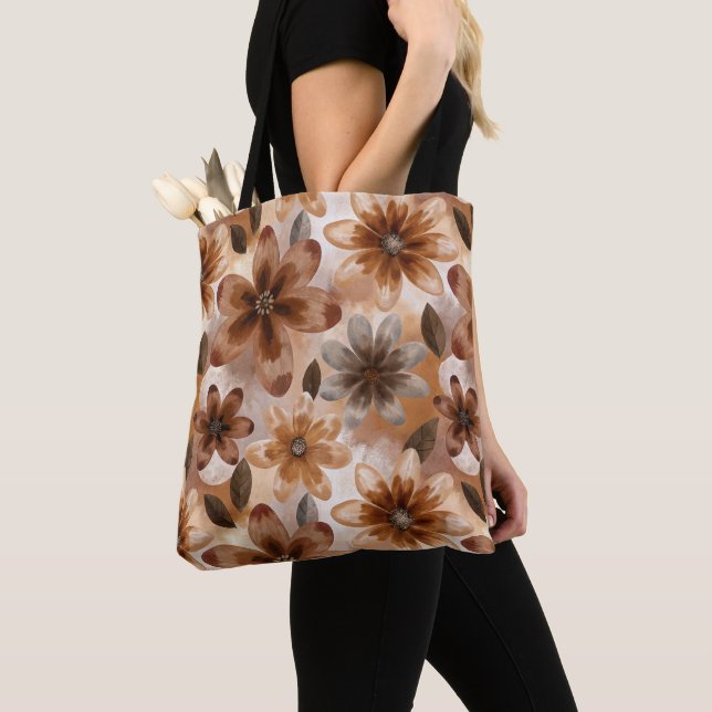 Tie Dye Autumn Floral Tasche (Von Nahem)