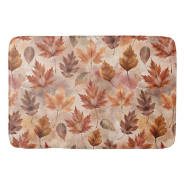Tie Dye Autumn Leaves Badematte