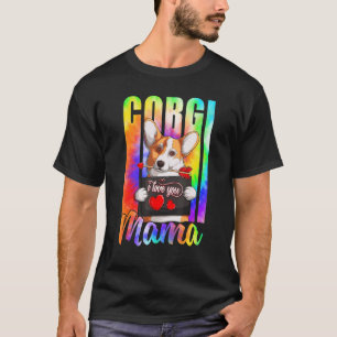 Tie Dye Corgi Mama Beste Corgi-Mutter Aller Zeiten T-Shirt