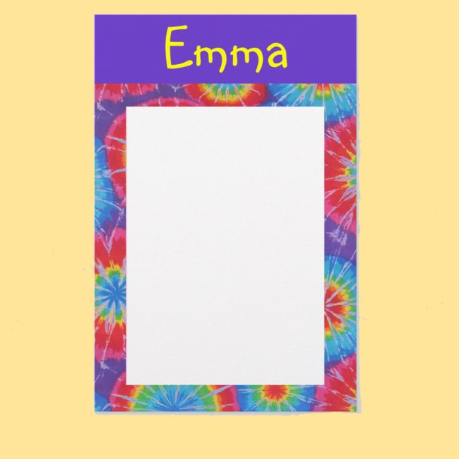 Tie dye customizable stationary briefpapier (Von Creator hochgeladen)