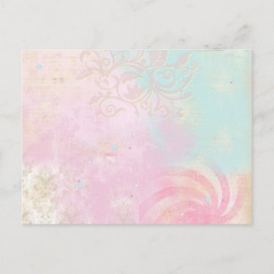 Tie-Dye-Damaskus Postkarte