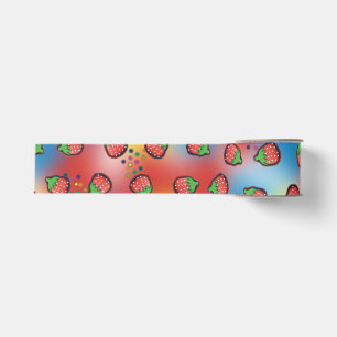 Tie Dye Erdbeerfelder Ripsband