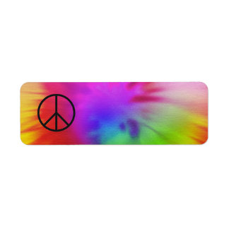 Tie Dye Étiquette de la paix