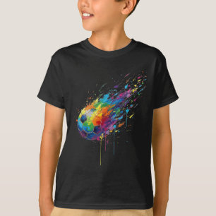 Tie-Dye-Farbspritzer Fußballspieler Fans Ent T-Shirt