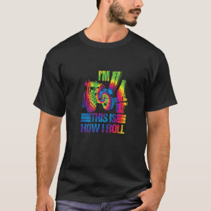 Tie Dye Farm Traktor Ich bin 4. Geburtstagsfeier 4 T-Shirt