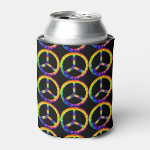 Tie-Dye-Friedenssymbol-Kühler Dosenkühler