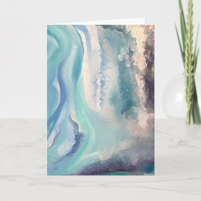 Tie Dye Greeting Card Feiertagskarte (Vorderseite)