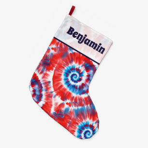 Tie-Dye große Weihnachtsstrumpf Großer Weihnachtsstrumpf
