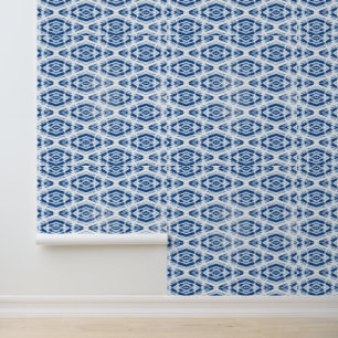 Tie Dye Indigo Blau Shibori Muster Tapete