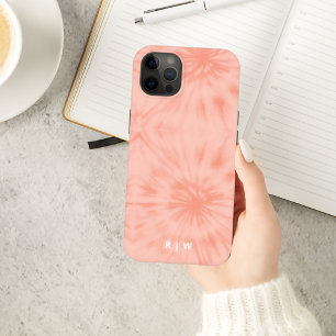 Tie Dye Korallenrosa Moderne Pastell iPhone-Hüll iPhone 14 Hülle