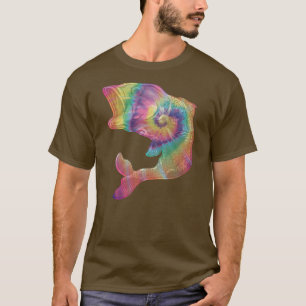 Tie Dye Lustiger Angel Jam Kostüm für Angler T-Shirt