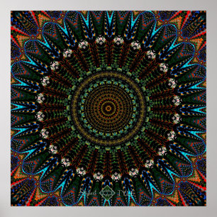 Tie-Dye-Mandala Poster