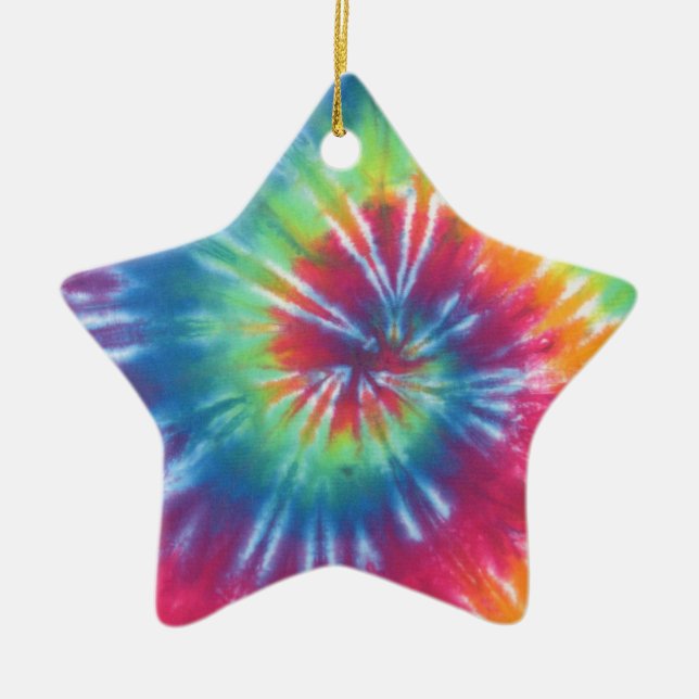 Tie Dye One Keramik Ornament (Vorne)