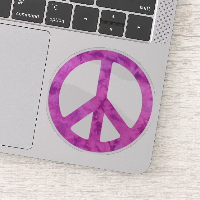 Tie Dye Peace Sign Aufkleber (Detail)