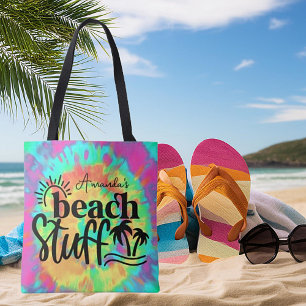 Tie Dye personalisierte Strandartikel Tasche