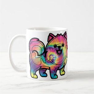 Tie-Dye-Pomeranian Kaffeetasse