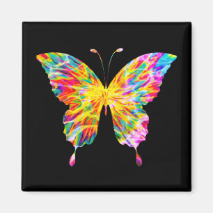 TIE DYE SCHMETTERLING MAGNET