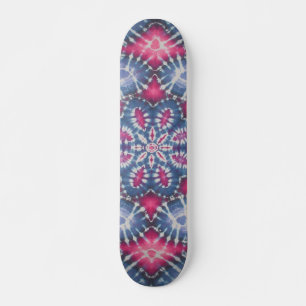 Tie Dye Skateboard - Rouge et Bleu