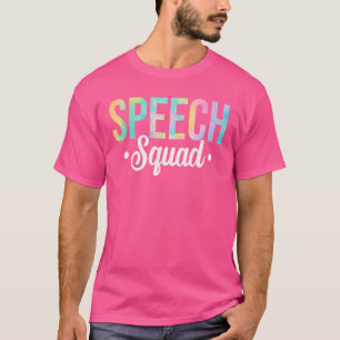 Tie Dye Speech Squad Logopäde Logopädie T-Shirt