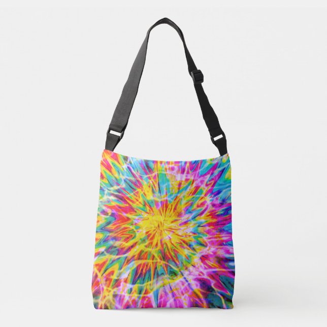 TIE DYE SPLASH  TRAGETASCHEN MIT LANGEN TRÄGERN (Vorderseite)