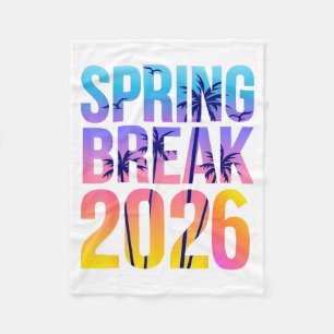 Tie Dye Spring Break Kreuzfahrt Crew 2026 Familie Fleecedecke