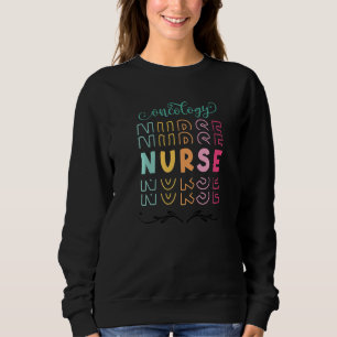 Tie Dye Stethoskop Onkologie Krankenschwester Tag Sweatshirt