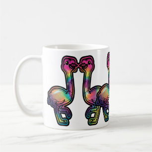 Tie-Dye-Strauß Kaffeetasse