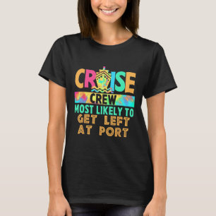 Tie-Dye-Urlaub-Kreuzfahrt-Crew, die am wahrscheinl T-Shirt