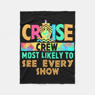Tie-Dye-Urlaub-Kreuzfahrt-Crew wird wahrscheinlich Fleecedecke