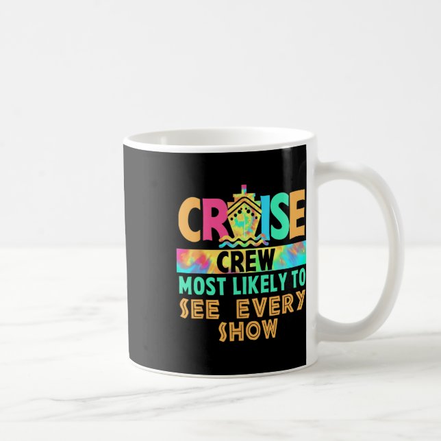 Tie-Dye-Urlaub-Kreuzfahrt-Crew wird wahrscheinlich Kaffeetasse (Rechts)