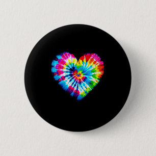 Tie Dye Valentinstag Bunte Herzen Tag Männer Fraue Button