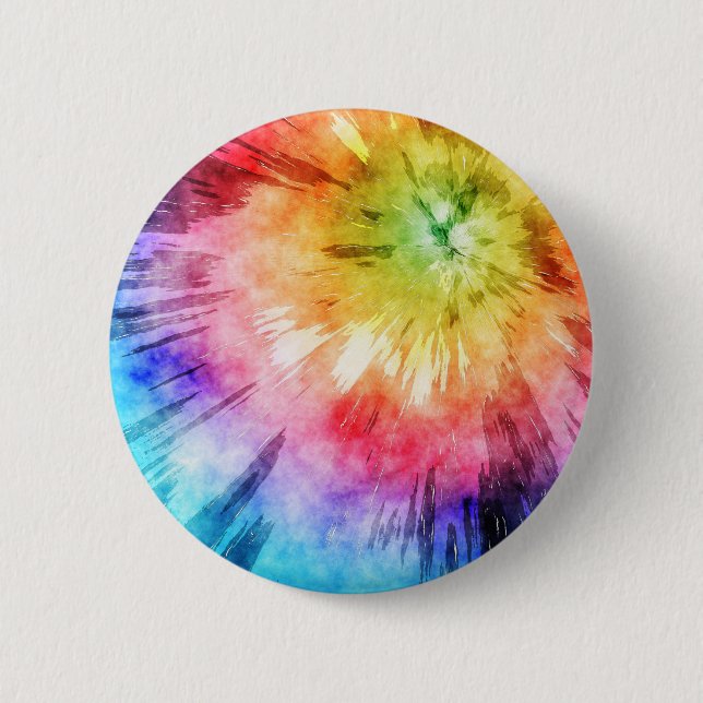 Tie-Dye-Wasserfarbe Button (Vorderseite)