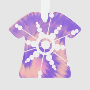 Tie Dye Weihnachten Retro Groovy  Ornament