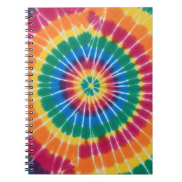 Tie-dyed, vibrant colored, notebook notizblock