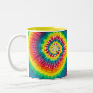Tie Tee Motif à deux tons café Mug