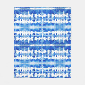 Tie teinture indigo shibori couverture